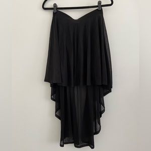 H&M Divided High Low Black Skirt